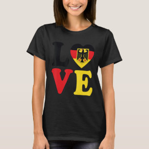 T-shirt Allemagne Allemande Drapeau Héritage pour Hommes F