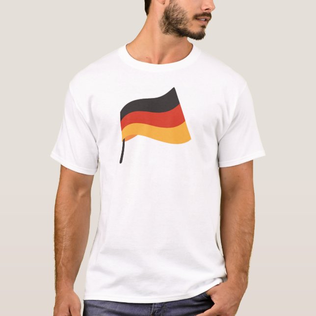 T-shirt Allemagne Drapeau Design Tee (Devant)
