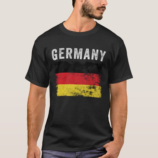 T-shirt Allemagne Drapeau Hommes Détestés Femmes Enfants A (Devant)
