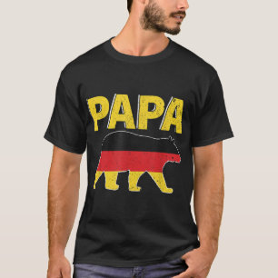T-shirt Allemagne Drapeau Papa Ours père allemand Fête des