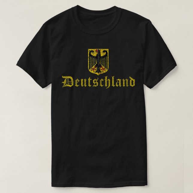 T-shirt Allemagne German Flag Coat of Arms Germany Men W (Design devant)