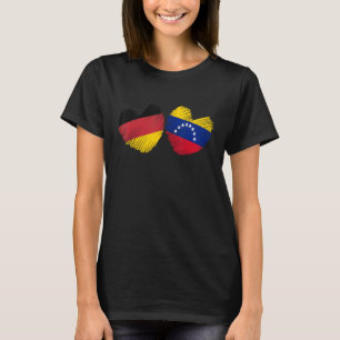T-shirt Allemagne Venezuela Coeur Allemand Drapeau vénézué