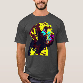 T-shirt Allemand À poils durs Pointer Art Amoureux des chi