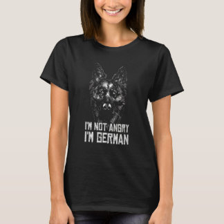 T-shirt Allemand Américain Je Ne Suis Pas En Colère Allema
