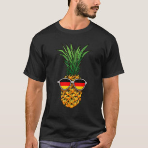 T-shirt Allemand Ananas Allemagne Drapeau Lunettes de sole