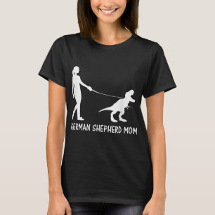 T-shirt Allemand Berger Maman Dinosaur GSD Propriétaires T