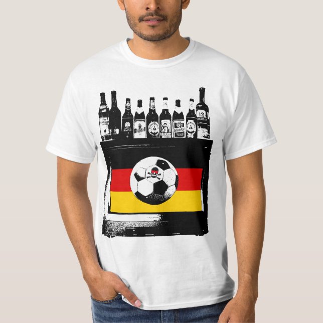 T-shirt Allemand cieux de football ! (Devant)
