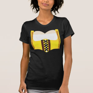 T-shirt allemand de costume de corset