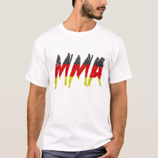 T-shirt allemand de MIXED MARTIAL ART de drapeau
