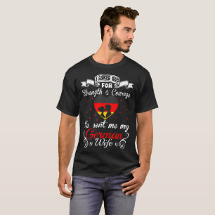 T-shirt allemand demandé d'épouse envoyé par