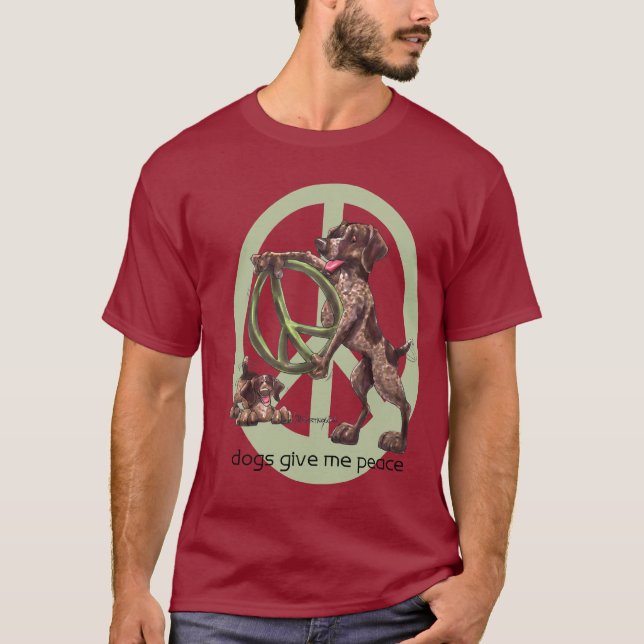 T-shirt allemand d'indicateur aux cheveux courts (Devant)