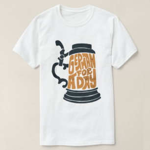 T-shirt Allemand Distorti Pour Une Journée Oktoberfest Fes
