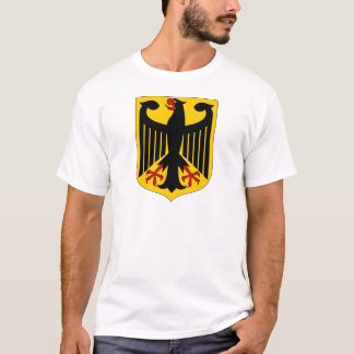 T-shirt Allemand Eagle sur le bouclier jaune