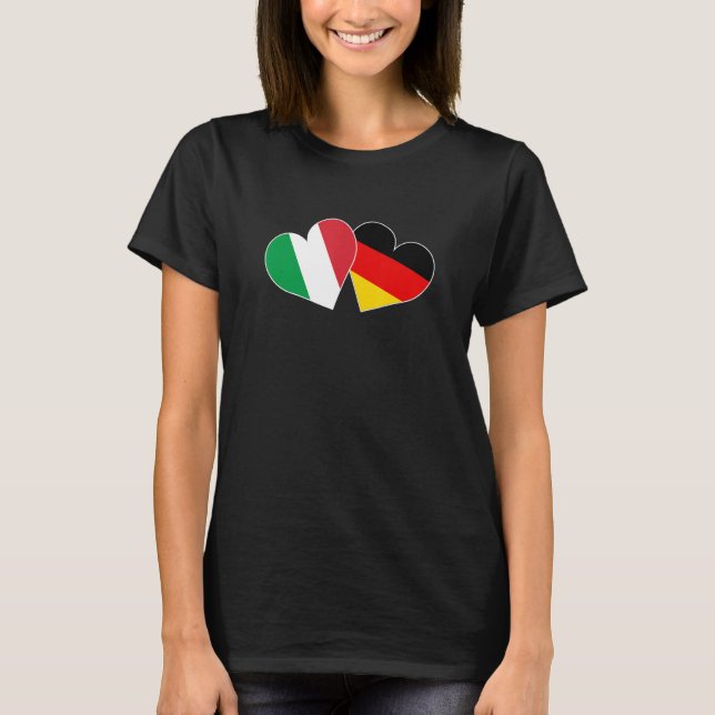 T-shirt Allemand Italien Allemand Italien Allemagne Italie (Devant)