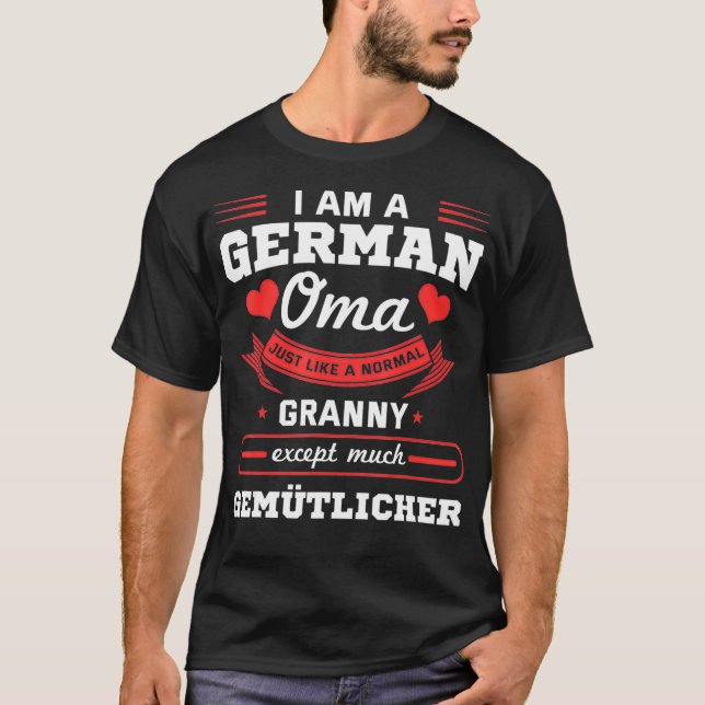 T-shirt Allemand Oma Grand-mère Granny Allemagne Grand-mèr (Devant)