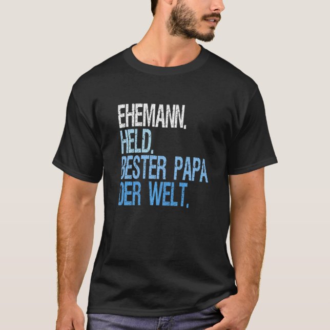 T-shirt Allemand Papa Allemand (Devant)