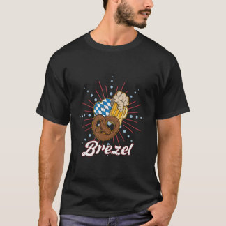 T-shirt Allemand Pretzel Wurst Festival bavarois Dirndl De