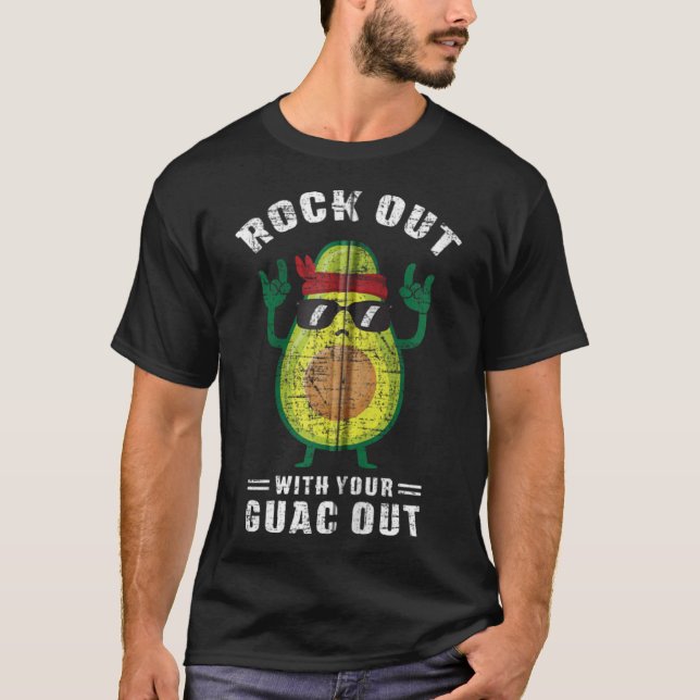 T-shirt Aller à la rencontre de votre Guac Out Avocado Roc (Devant)