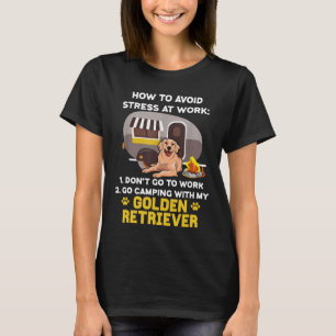 T-shirt Aller Camping Avec Ma Chemise D'Essai D'Or