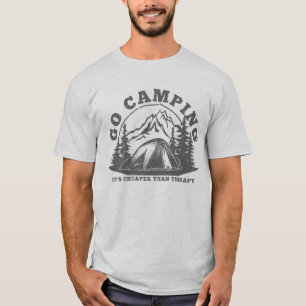 T-shirt Aller Camping moins cher que Thérapie Drôle Citati