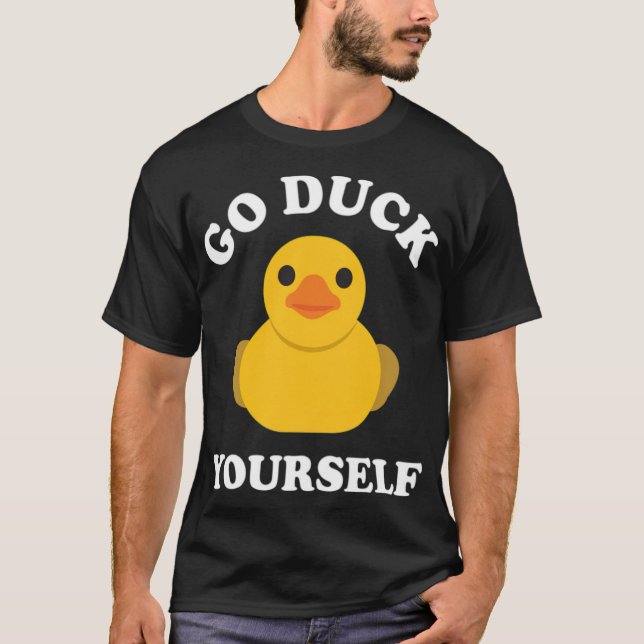 T-shirt Aller Canard Vous-Même En Caoutchouc Canard Canard (Devant)