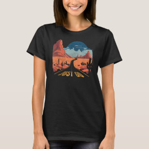 T-shirt Aller Conduire Aventure Wanderlust Desert Journe