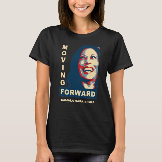 T-shirt ALLER DE L'AVANT Kamala Harris à la présidence 202 (Devant)