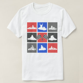 T-shirt Aller Karting Pop Art Kart Pilotes