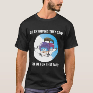 T-shirt Aller Sauter en Parachute Pour le Saut en Parachut