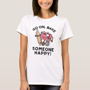 T-shirt Aller Sur Cuire Quelqu'Un Joyeux Boulanger Outils 