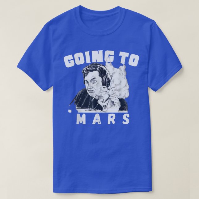 T-shirt Aller sur Mars Occupy Mars, Elon MarsEploration (Design devant)