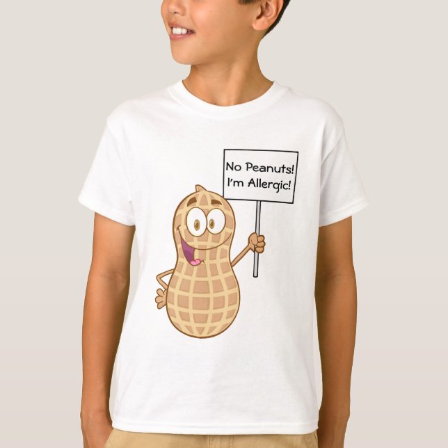 T-shirt Allergie 2 d'arachide (personnalisable) (Devant)