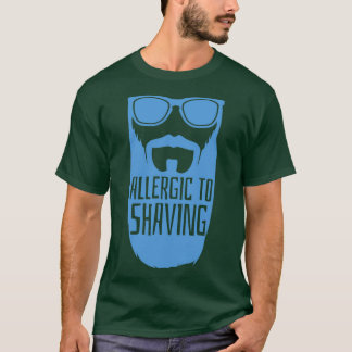 T-shirt Allergie Au Rasage Hipster Hommes Masculine Bea Co