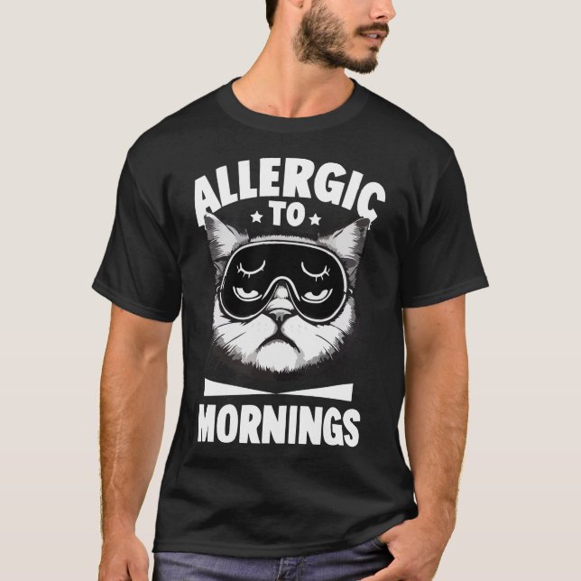 T-SHIRT ALLERGIQUE AU MATIN (Devant)