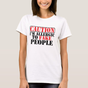 T-shirt Allergique pour truquer des personnes