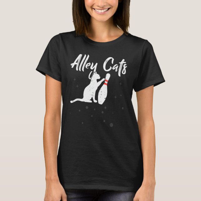 T-shirt Alley Cat Bowler Bowing Team (Devant)