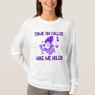 T-shirt Allez, Appelez-Moi Holler Bingo Long Manche