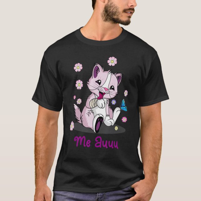T-shirt Allez Bien Pour Les Enfants Chat Avec Un Bras Cass (Devant)