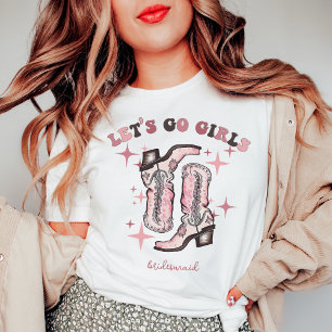 T-shirt Allez Filles Bachelorette Fête de mariage Custom