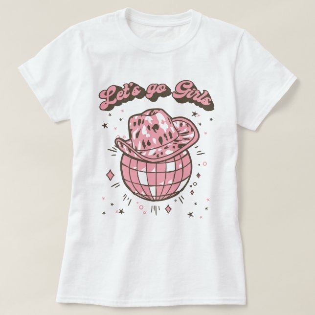 T-shirt Allez la discothèque Cosmique de fille (Design devant)