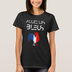 T-shirt Allez Les Bleus France Football Football Hen Franç