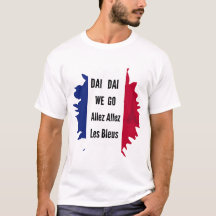 Allez Les Bleus Maillot de Football Fierté Françai
