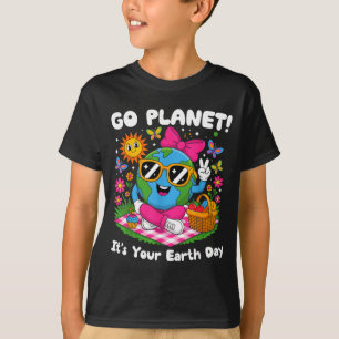 T-shirt Allez planète ! jour de la terre 2026 mignon ensei