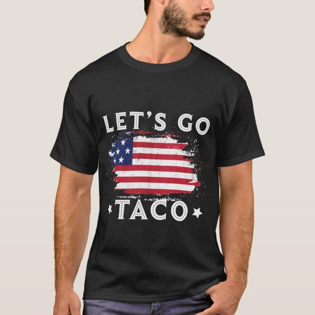 T-shirt Allez Taco - Drôle toujours poulets dehors (Devant)