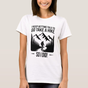 T-shirt Allez vous promener – Citation drôle de randonnée