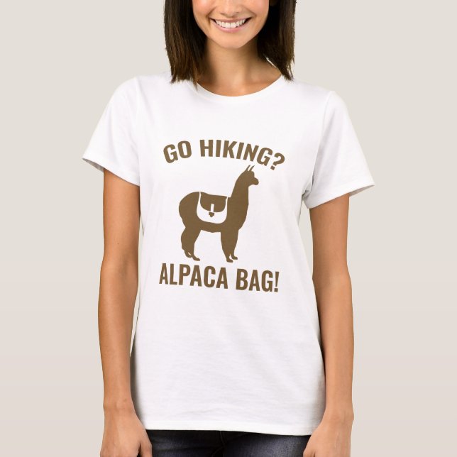 T-shirt Allez-y Randonnée ? Sac Alpaca ! (Devant)