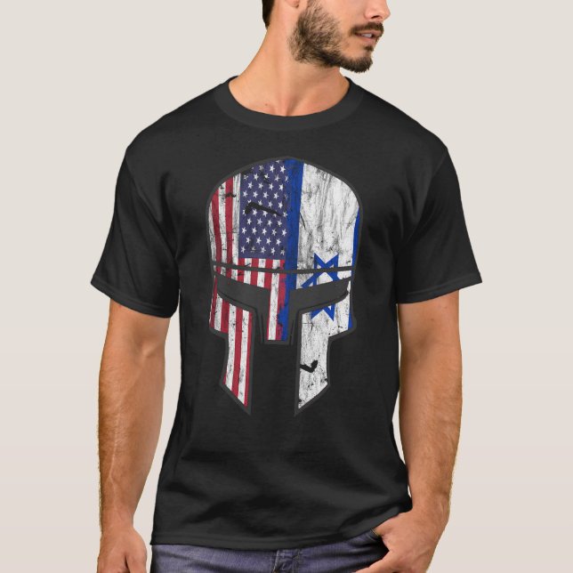 T-shirt Alliance américano-israélienne - Fierté spartiate (Devant)