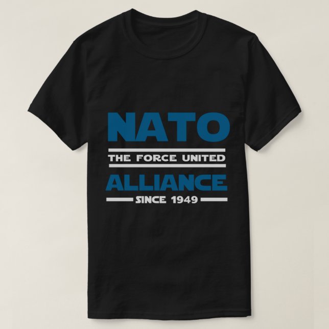 T-shirt Alliance de l'OTAN Suède Finlande Atlantique Nord (Design devant)