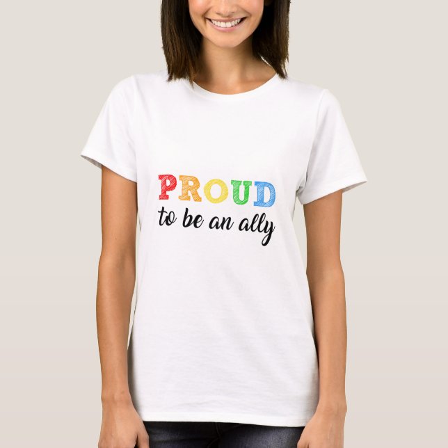 T-shirt Alliance droit gai s'allient (Devant)