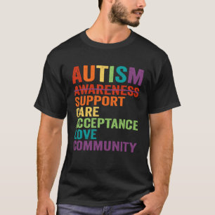 T-shirt Allié de la sensibilisation au soutien et à l'acce